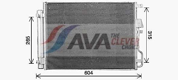 Конденсатор кондиціонера AVA HY5469D ціна, від 73.76 USD